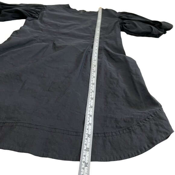 A.L.C. Jessie Poplin Stretch Linen Blend Puff Sleeve Mini Dress 10 Black Cottage - Picture 16 of 16